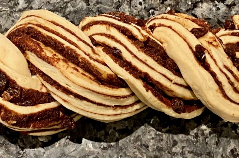 Cinnamon raisin sourdough babka