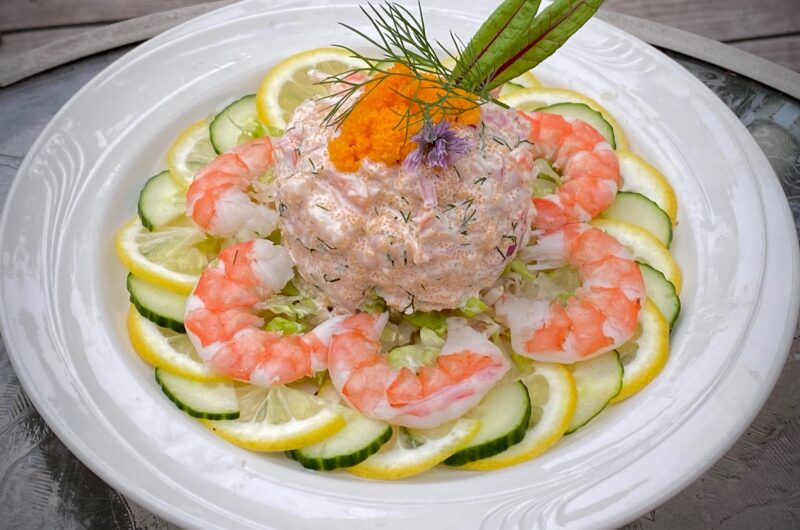 Skagen shrimp salad